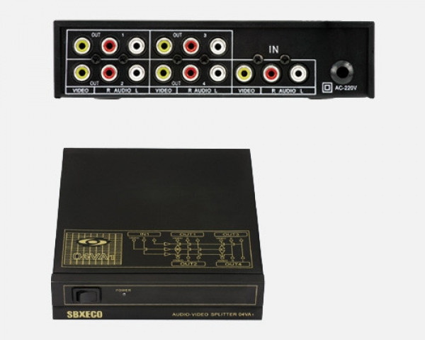 BỘ CHIA TÍN HIỆU AV 4 CỔNG SEEBEST SB-104VA