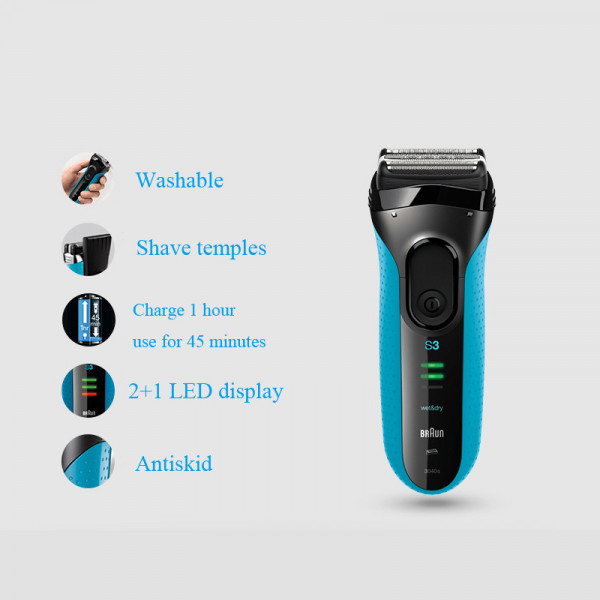MÁY CẠO RÂU BRAUN SERIES 3  3040s xách USA