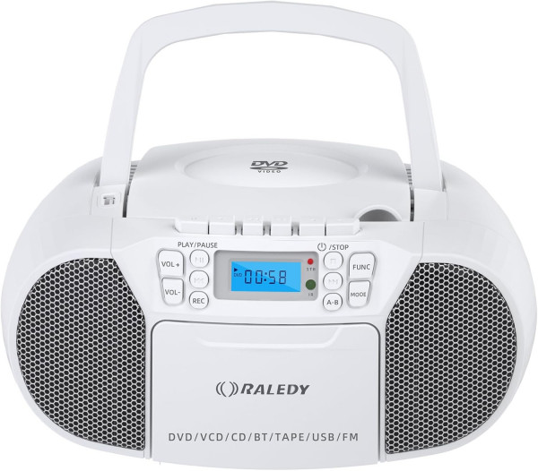 ĐÀI CHẠY  ĐĨA DVD, CD , USB RADIO CASSETE DVD RALEDY 519