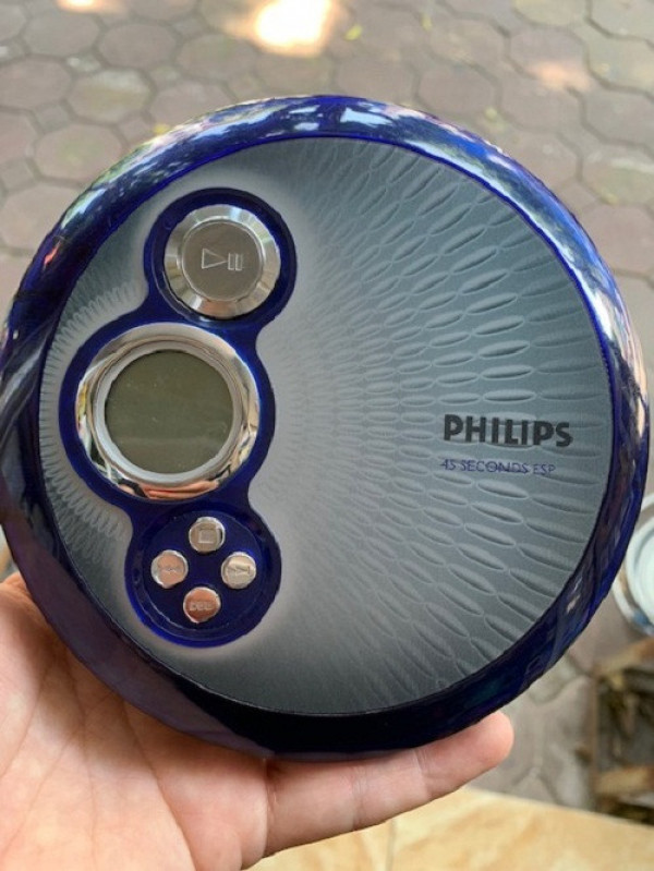 MÁY NGHE ĐĨA CD WALKMAN ,  MÁY CD CẦM TAY PHILIPS AX2412/17 xanh