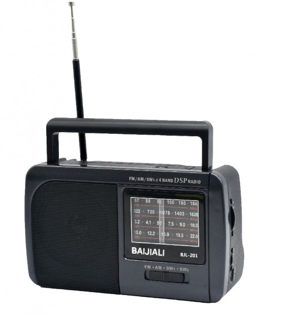 ĐÀI RADIO 4 BĂNG TẦN 2 PIN ĐẠI BJL-201 ( có thể sạc điện)
